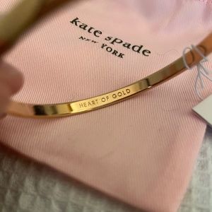 Rare Kate Spade Misprint Idiom Bangle Rose Gold